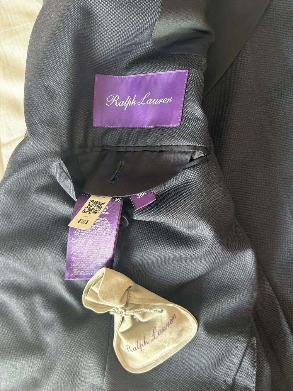 Men’s BRAND NEW RALPH LAUREN PURPLE LABEL Suit Sz 38R